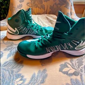 Nike hyper dunk men’s size 8 green/white leather